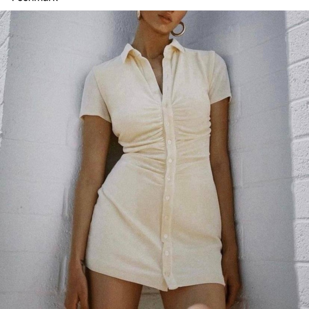 With Jéan Alexa Mini Dress *Buttercream*